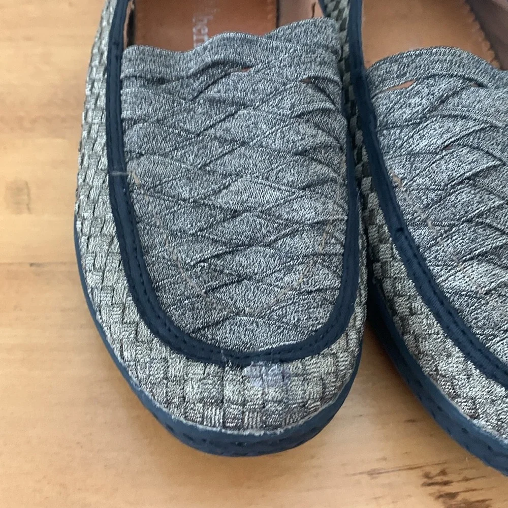 Bernie Mev LOLA Bronze Women's EU 37 Slip on Flat Loafer Woven Memory Foam GUC